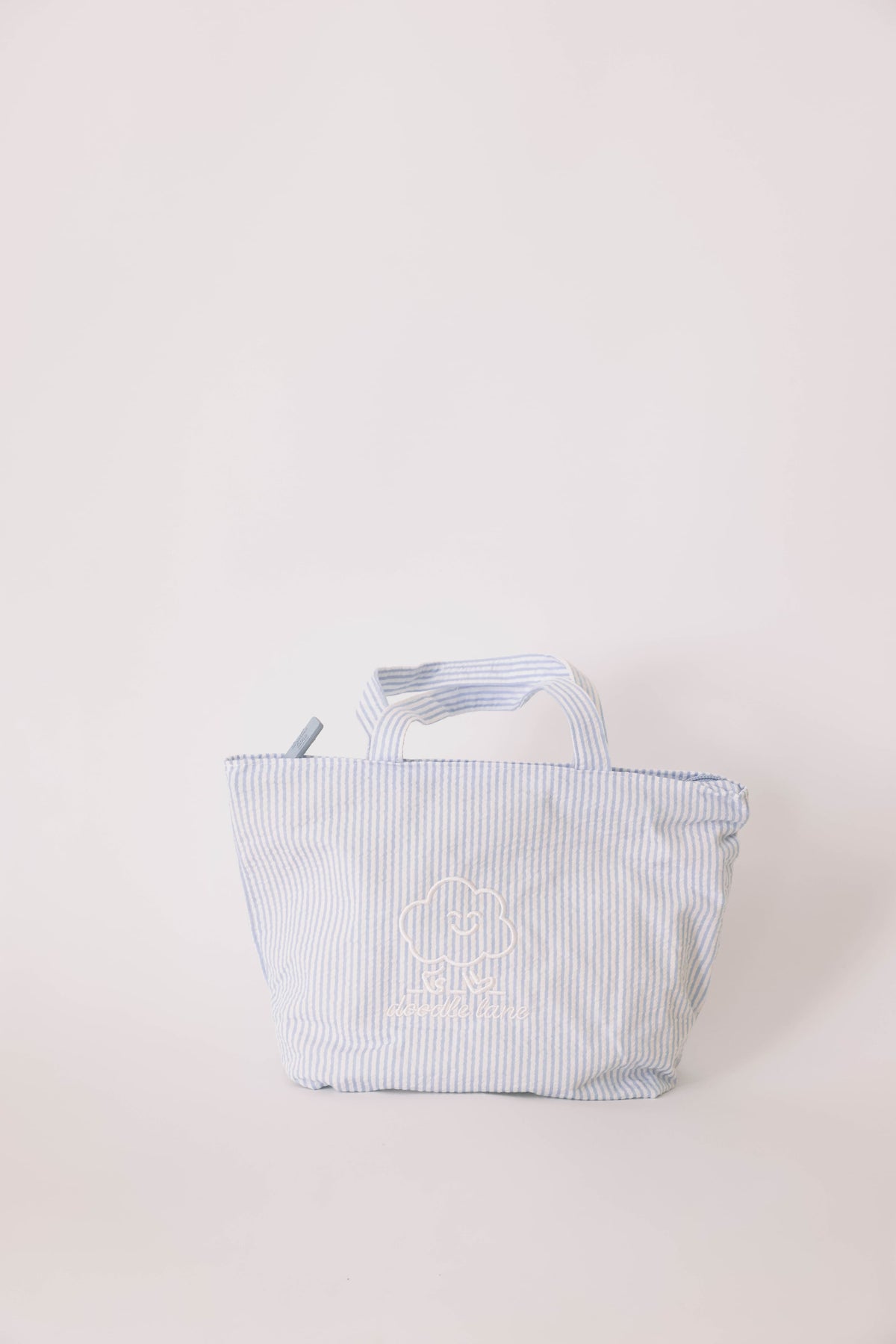 Seersucker mini tote