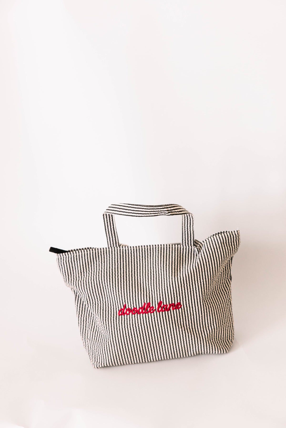 Seersucker mini tote