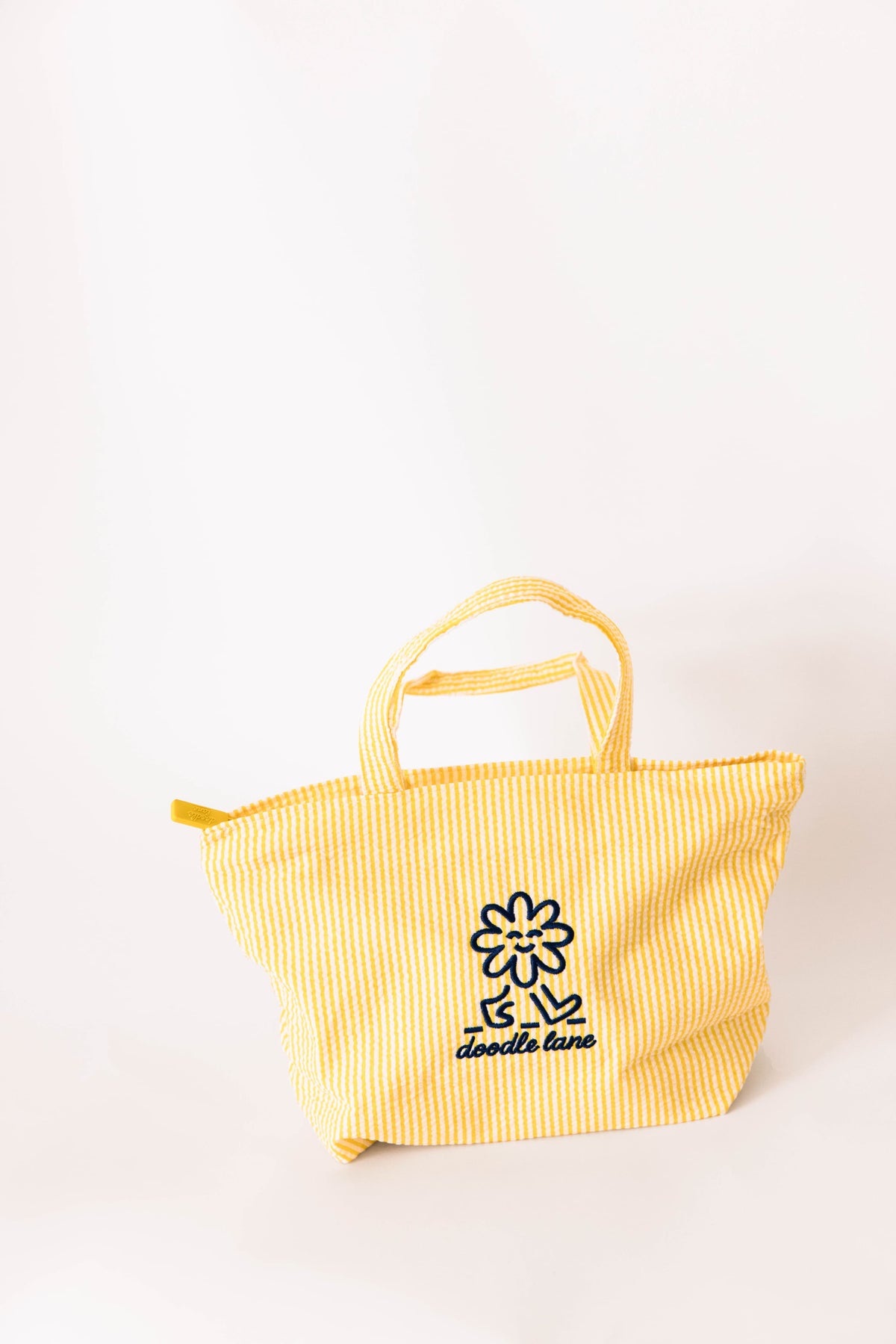Seersucker mini tote