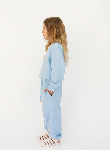 Signature Kids Cropped Crew Set