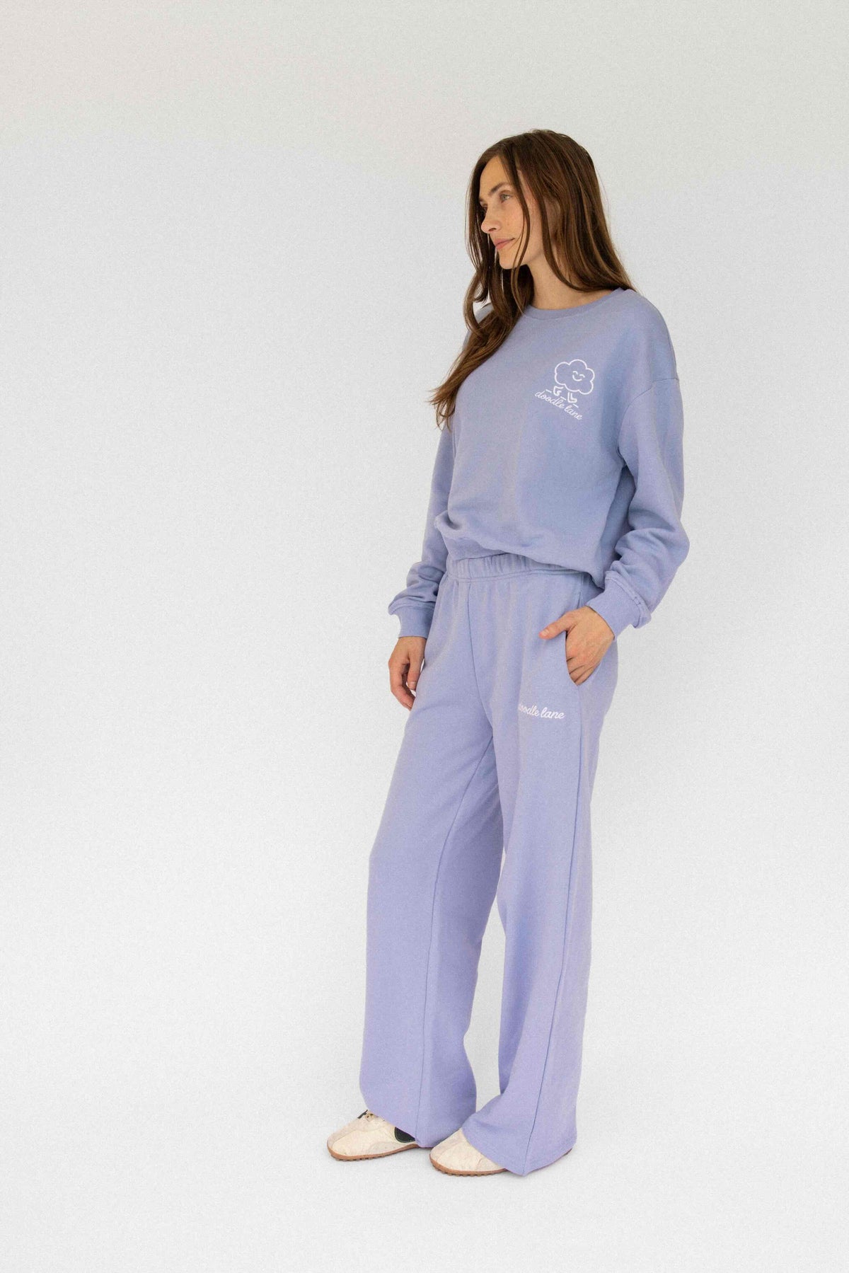Signature Crewneck Straight Pant Set