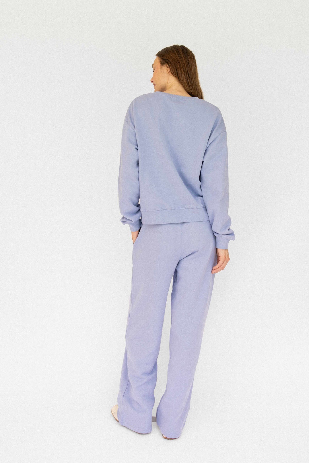 Signature Crewneck Straight Pant Set